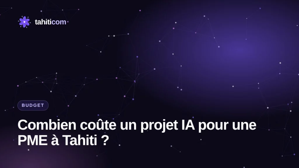 Combien coûte un projet d'intelligence artificielle pour une PME à Tahiti ?